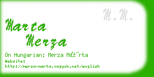 marta merza business card